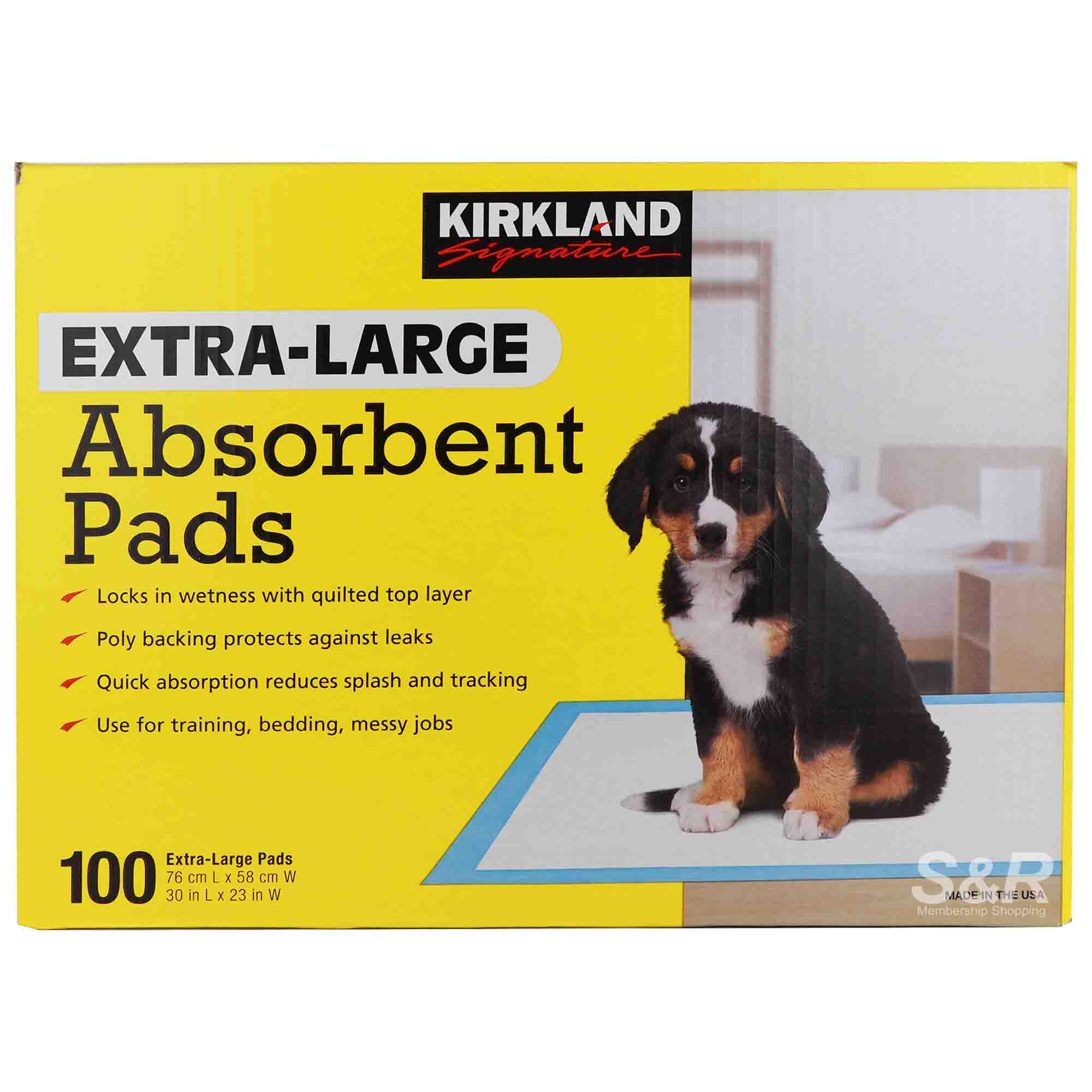 Kirkland Signature Extra-Large Absorbent Pads 100pcs